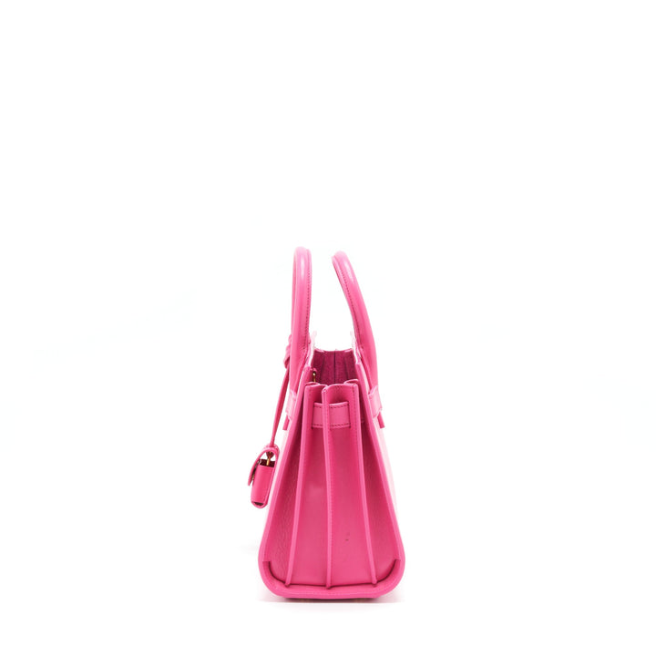 Saint Laurent/YSL Nano Sac De Jour Nano Calfskin Pink GHW