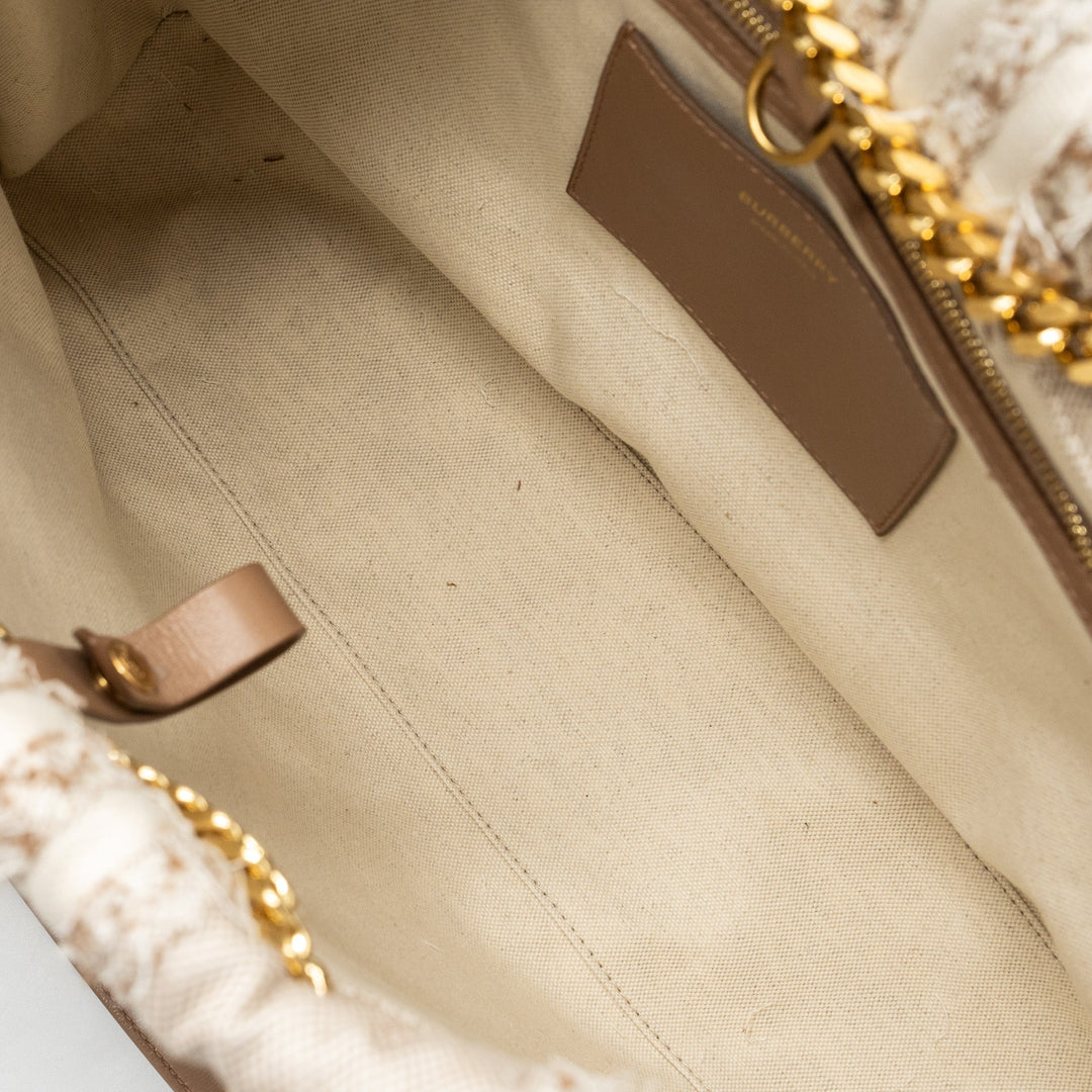 Burberry medium Lola shopper bag canvas beige GHW