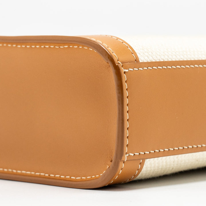 Celine Mini Vertical Cabas Canvas/Calfskin Multicolour