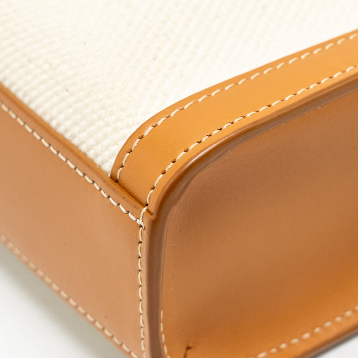 Celine Mini Vertical Cabas Canvas/Calfskin Multicolour