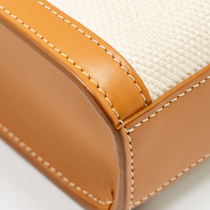 Celine Mini Vertical Cabas Canvas/Calfskin Multicolour