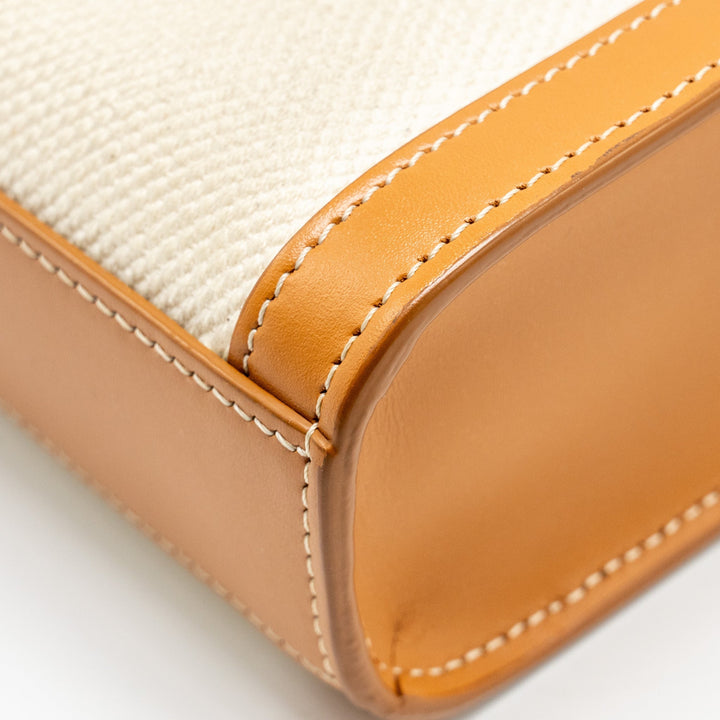 Celine Mini Vertical Cabas Canvas/Calfskin Multicolour