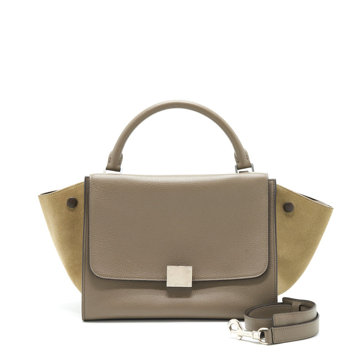 Top Quality Celine Trapeze Bag Calfskin Grey