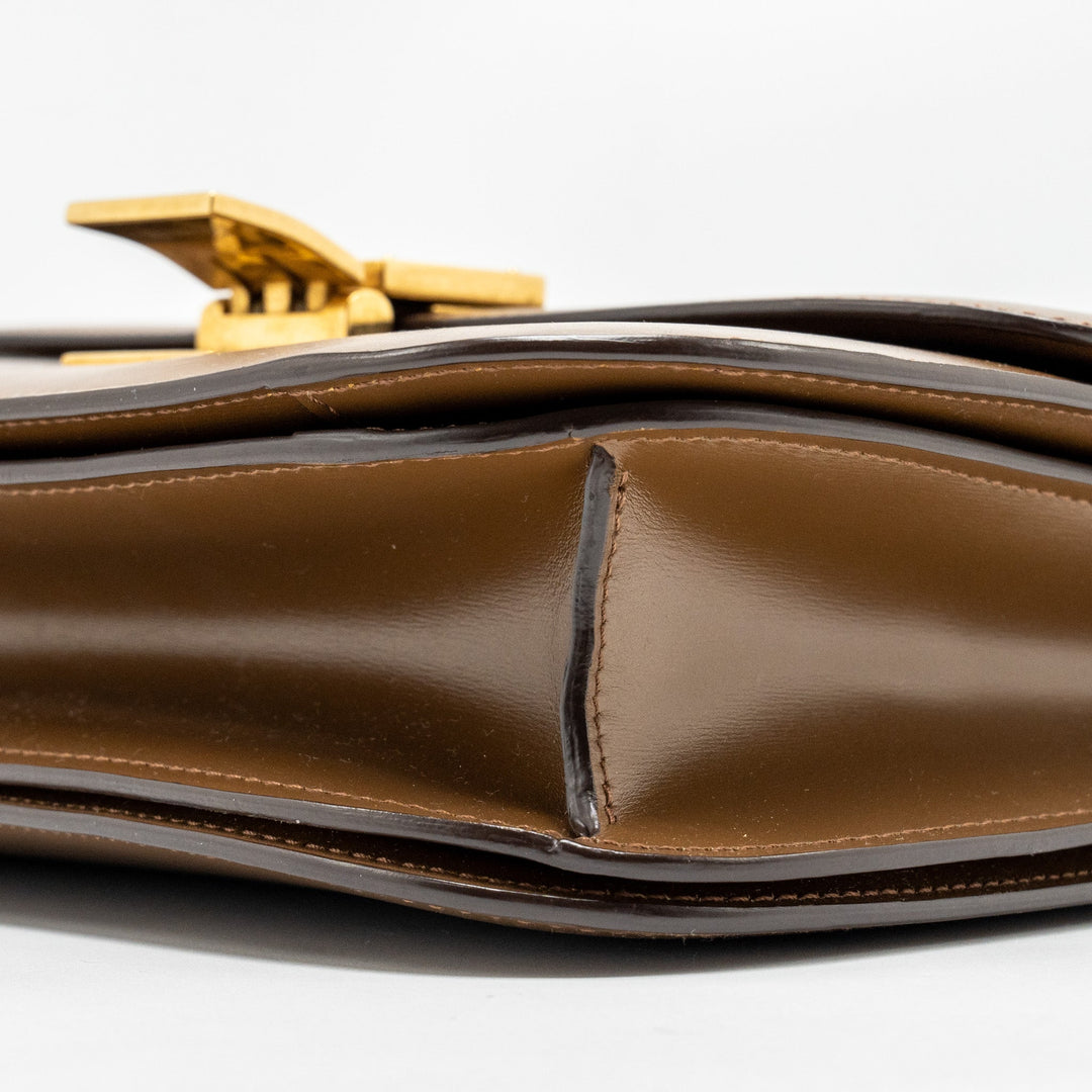 Celine Medium Classic Box Bag Calfskin Brown