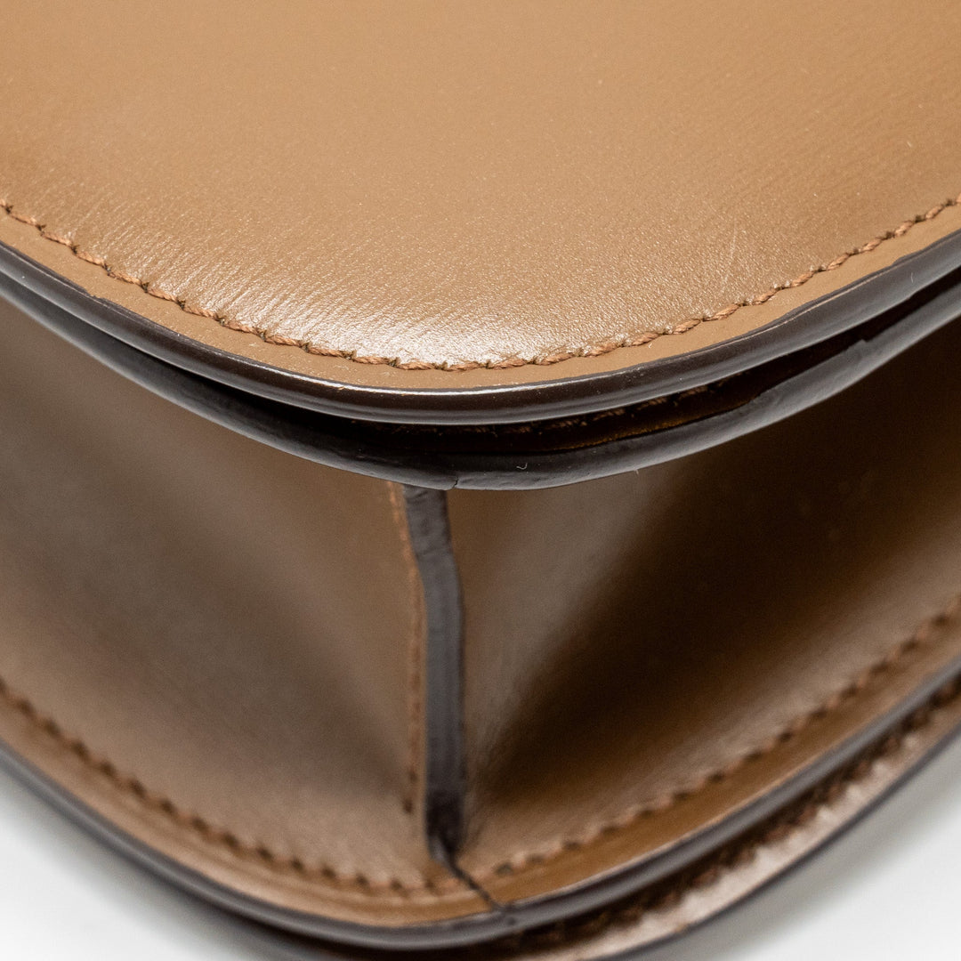Celine Medium Classic Box Bag Calfskin Brown