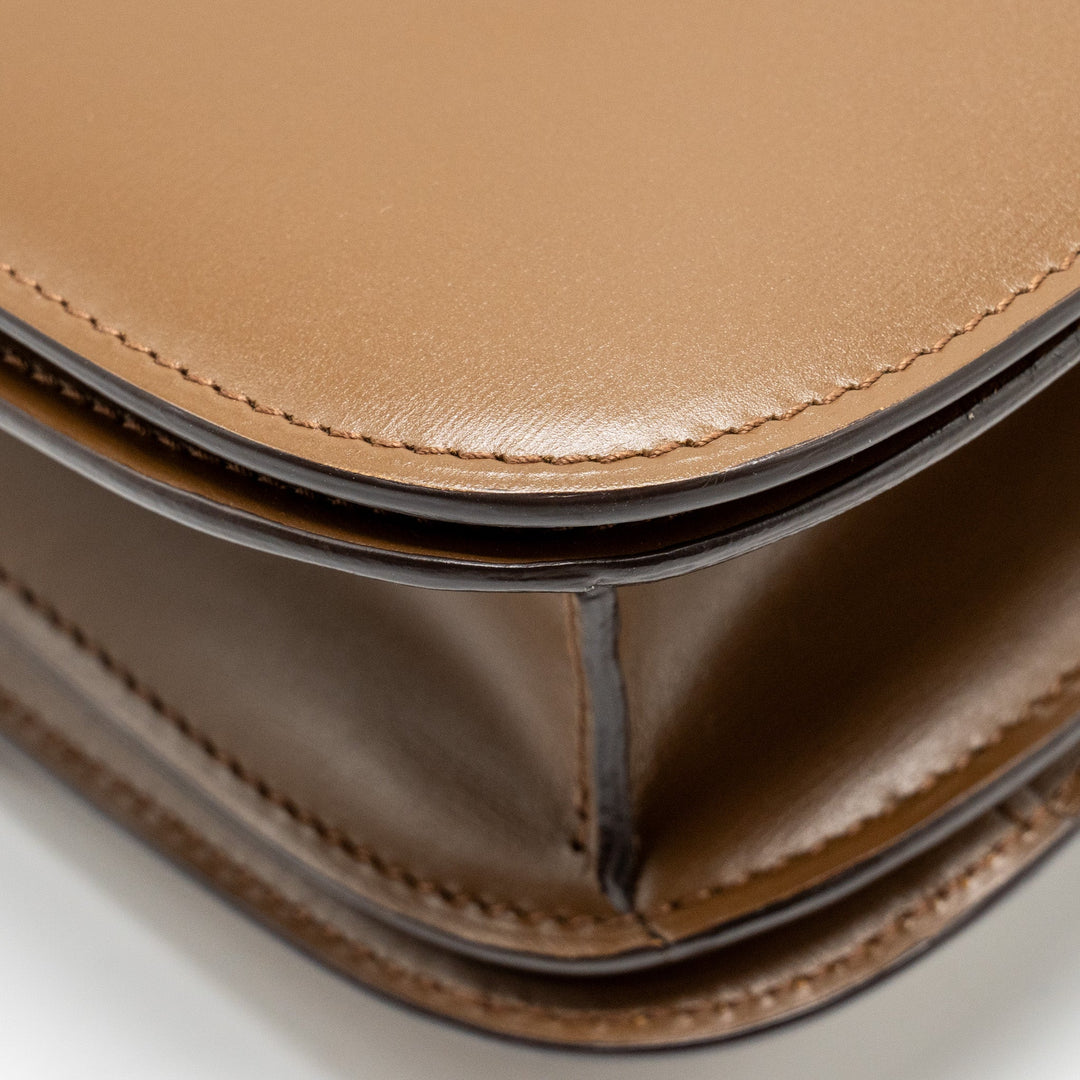 Celine Medium Classic Box Bag Calfskin Brown