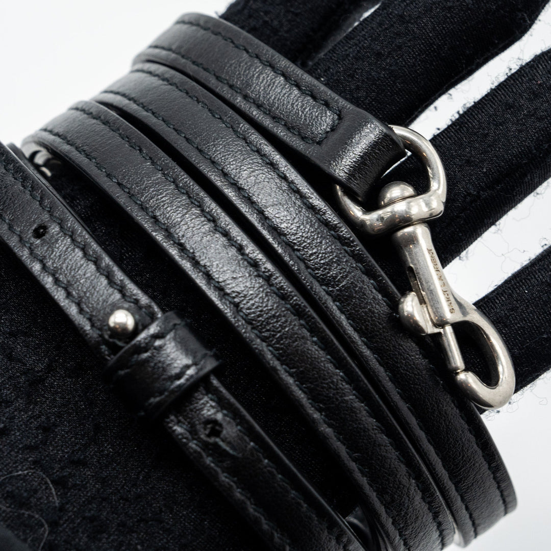 Saint laurent Loulou toy strap bag calfskin black SHW