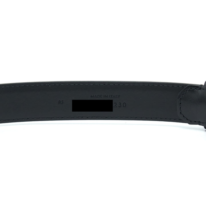 Celine Size 85 Triomphe Belt Smooth Calfskin Black