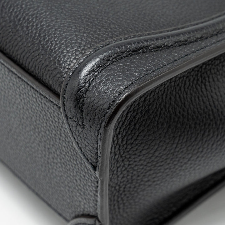 Top Quality Celine nano luggage bag calfskin black