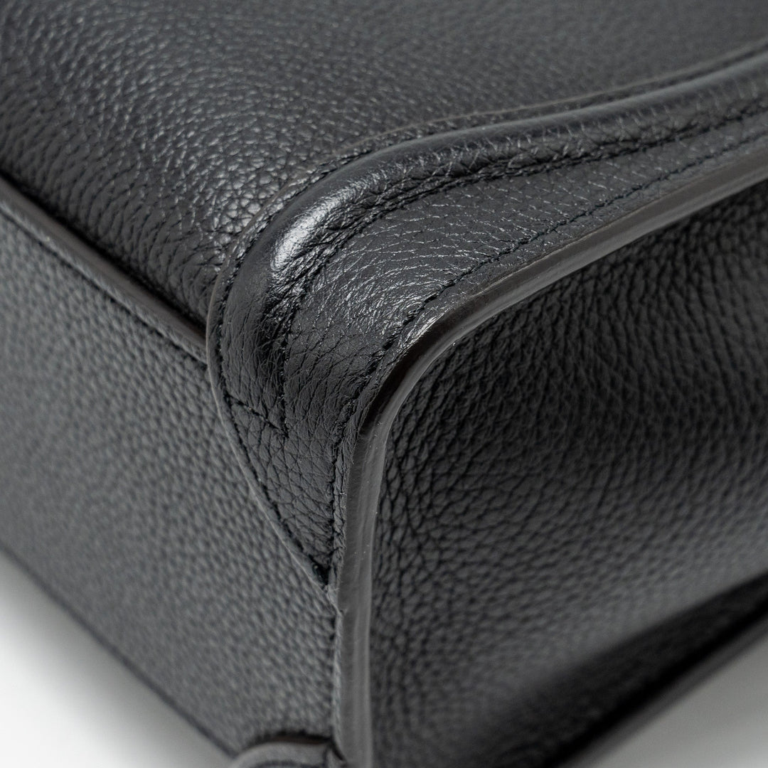 Celine nano luggage bag calfskin black
