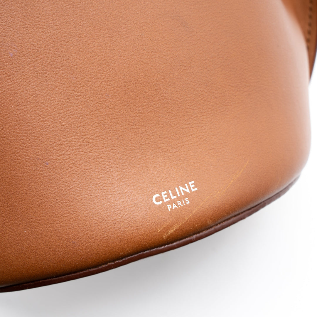 Celine Nano Bucket Bag Brown