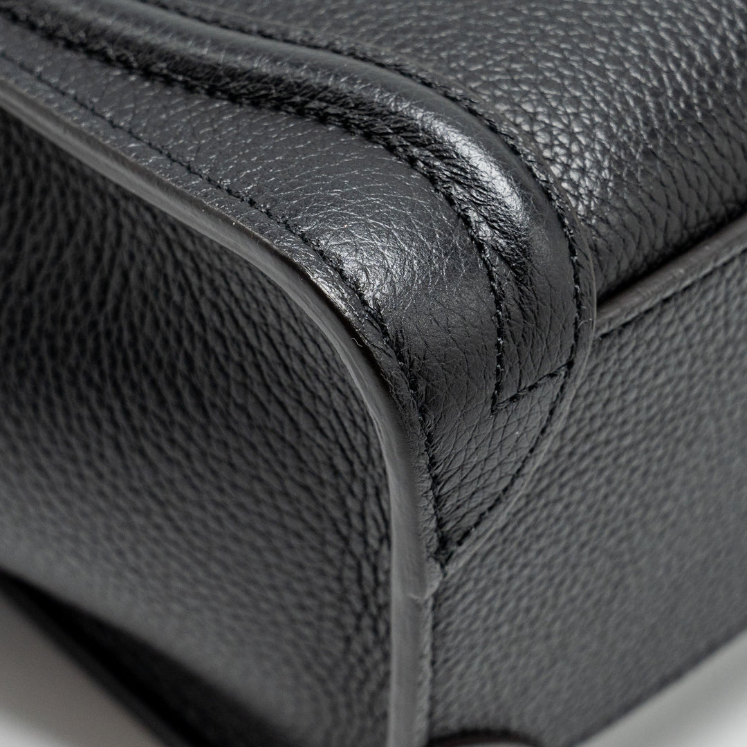 Celine nano luggage bag calfskin black