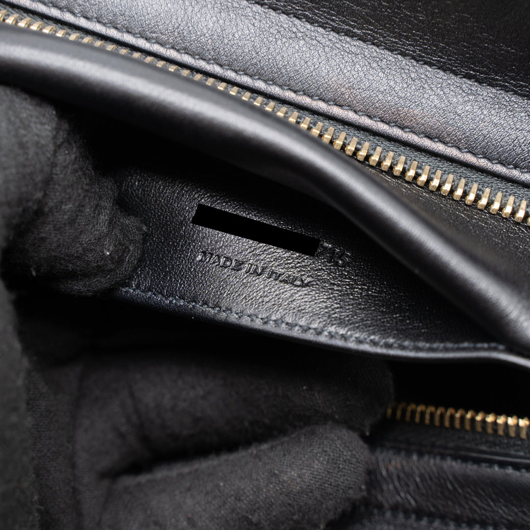 Saint Laurent Cabas Tote Calfskin Black GHW