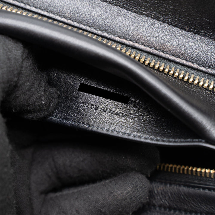 Saint Laurent Cabas Tote Calfskin Black GHW