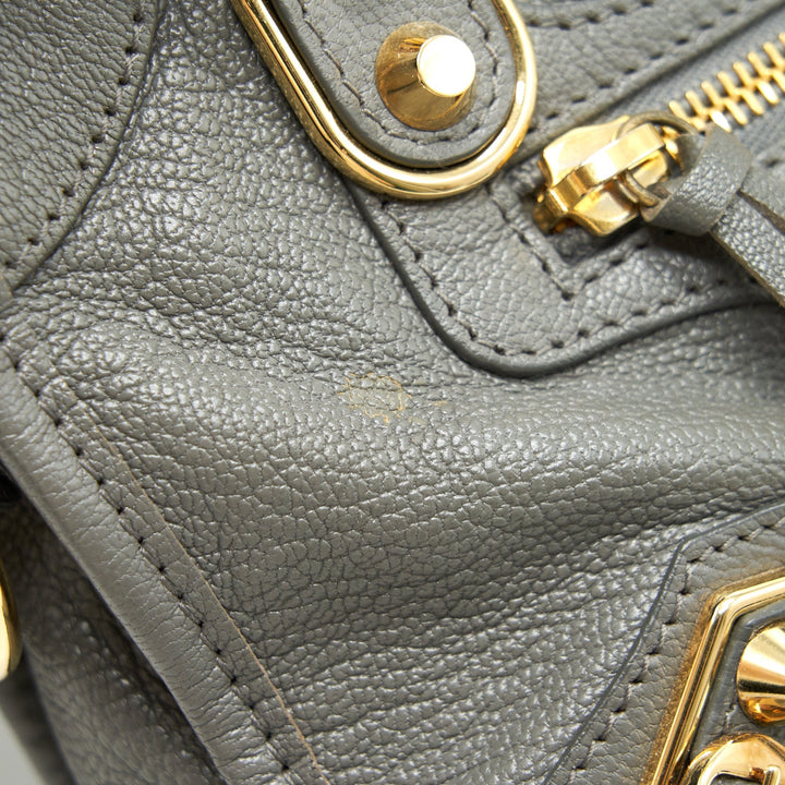 Top Quality Balenciaga Mini City Bag Grey with GHW