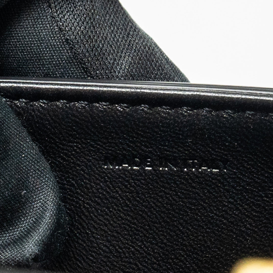 Top Quality Celine Triomphe Shoulder Bag Shiny Calfskin Black