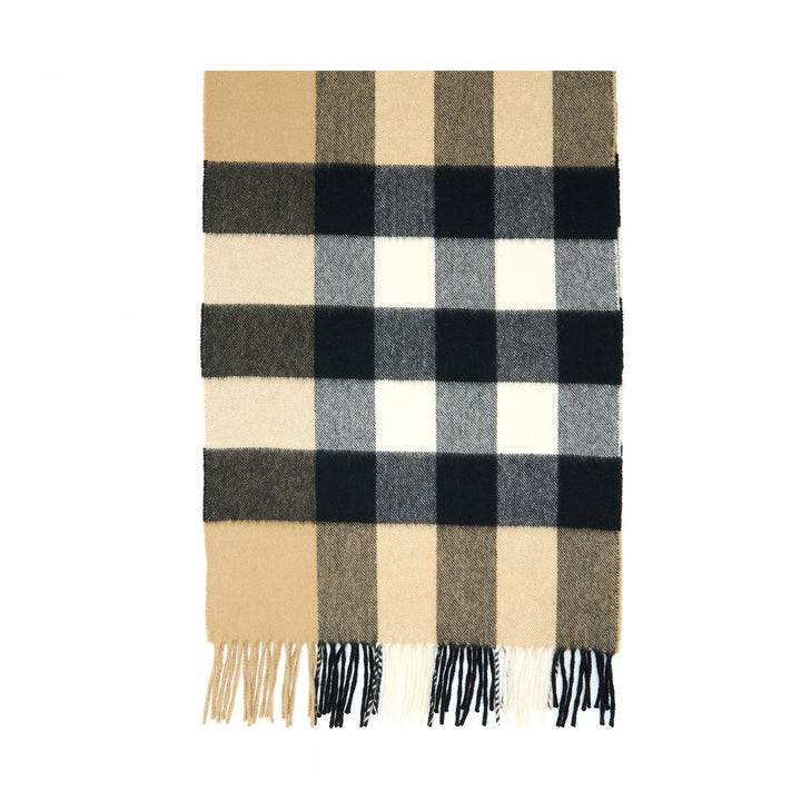 Burberry Check Cashmere Scarf Archive Beige