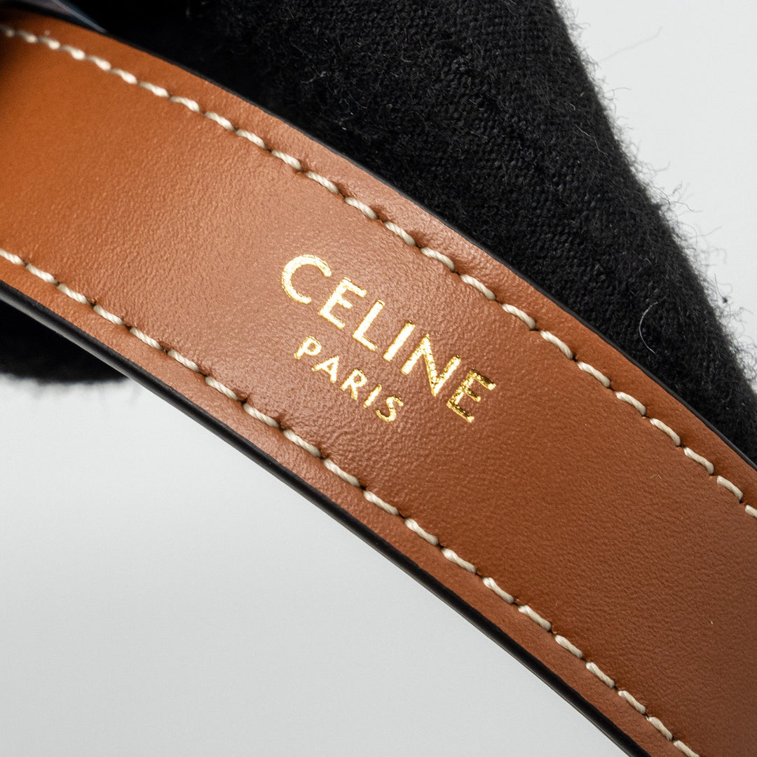 Top Quality Celine Ava Bag Triomphe Canvas/Calfskin White