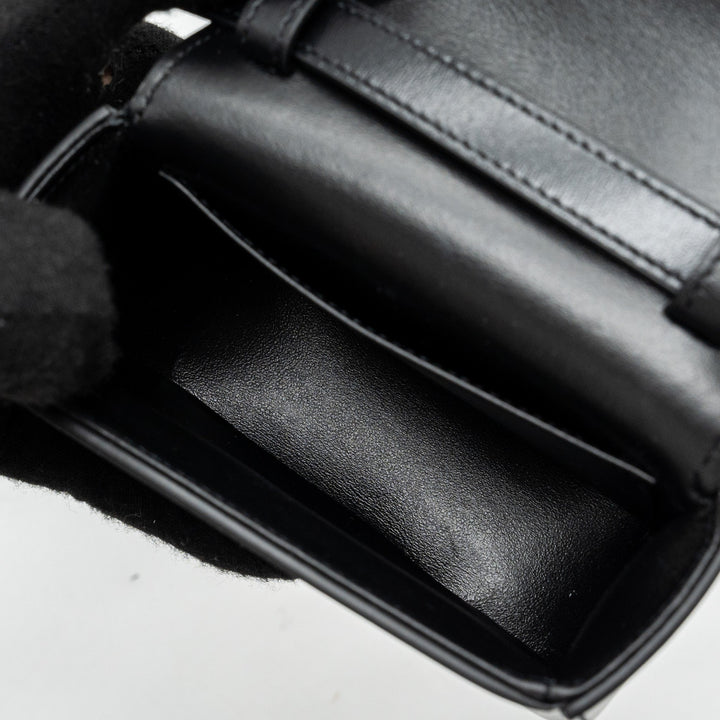 Celine Mini Claude Shiny Calfskin Black
