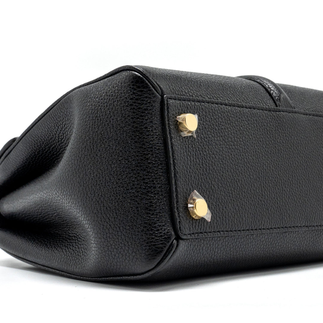 Top Quality Celine Small 16 Bag Grained Calfskin Black