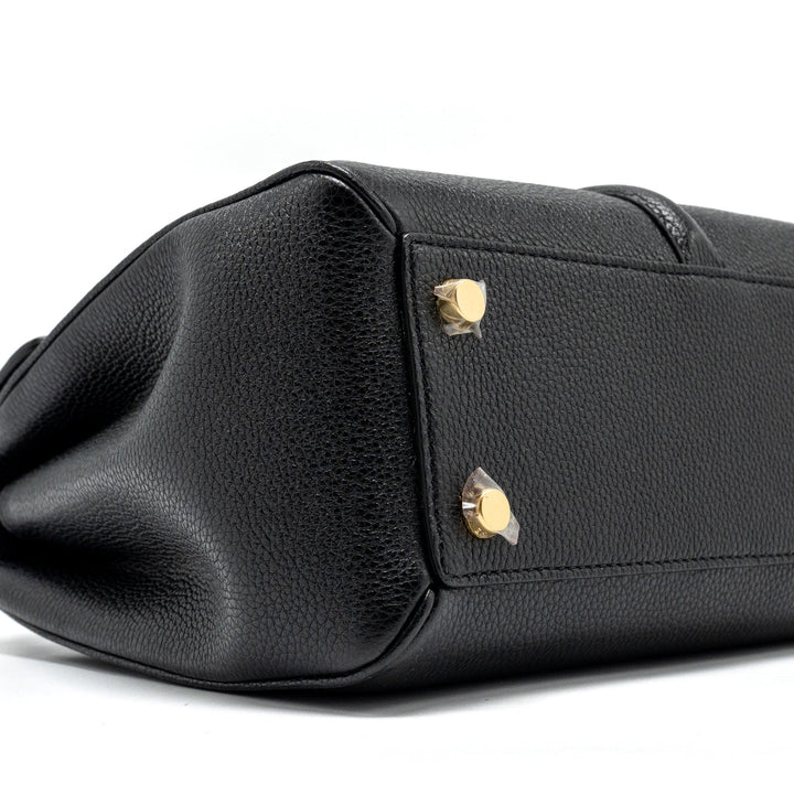 Top Quality Celine Small 16 Bag Grained Calfskin Black