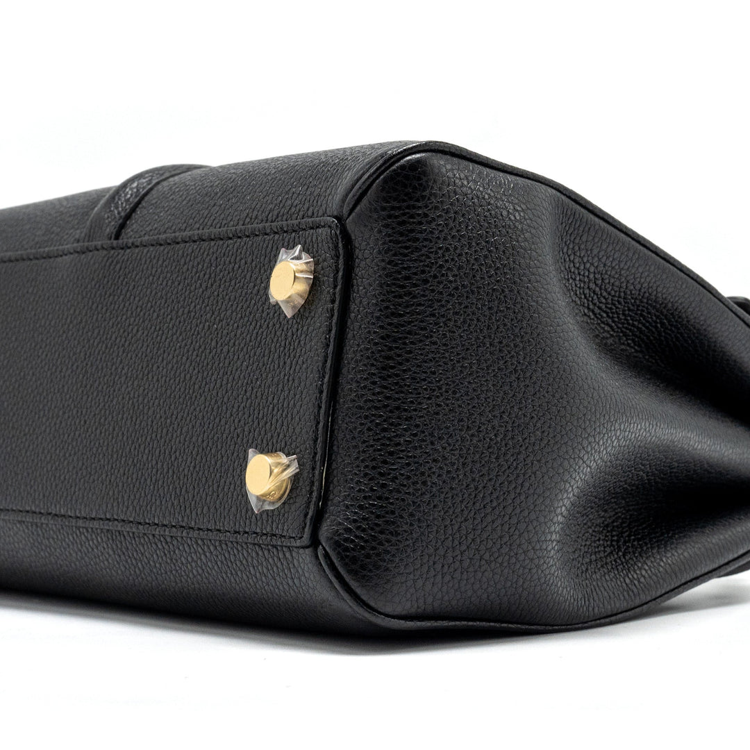 Top Quality Celine Small 16 Bag Grained Calfskin Black