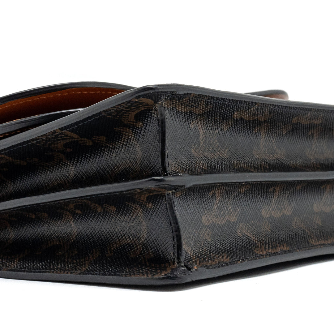 Top Quality Celine Wallet On Strap Triomphe Canvas/Smooth Lambskin Tan