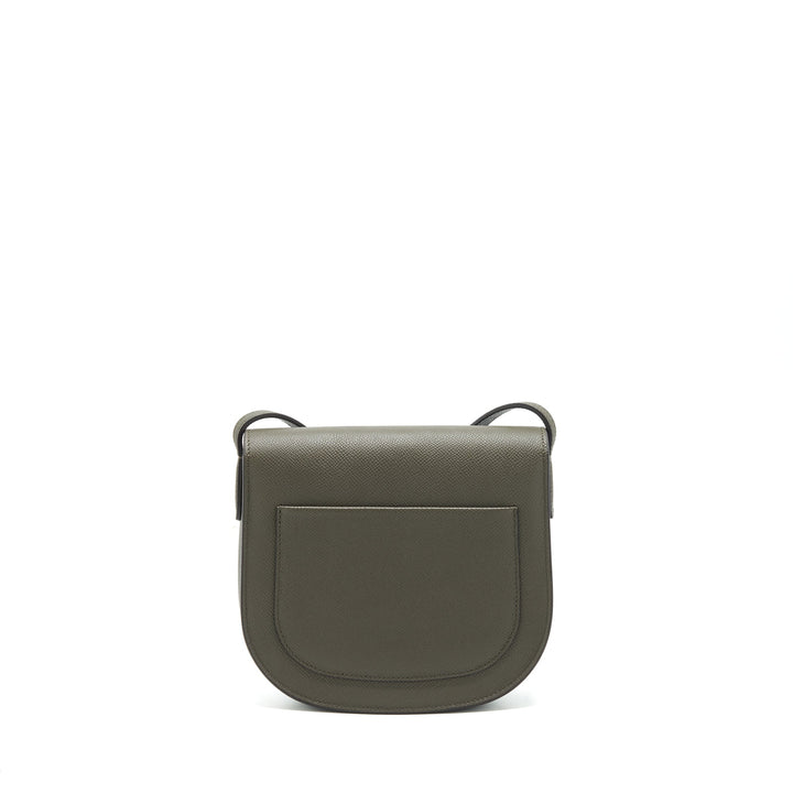 Top Quality Celine Small Trotteur bag grained calfskin Olive green