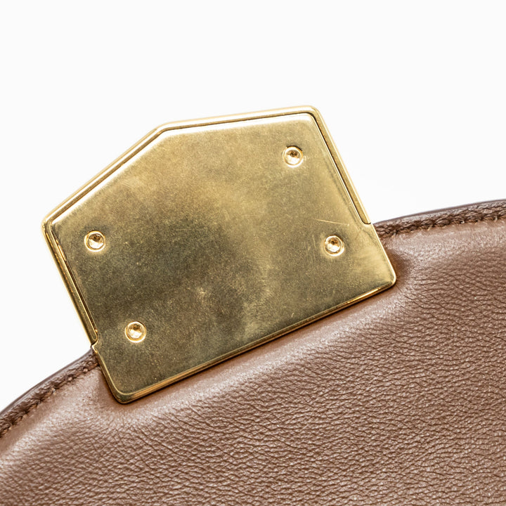 Top Quality Celine troutteur crossbody bag leather caramel / cream