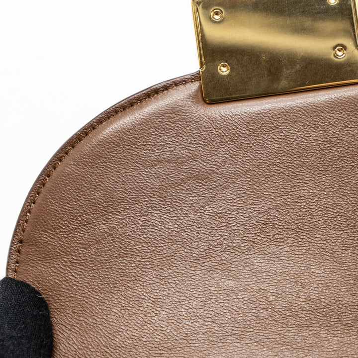 Top Quality Celine troutteur crossbody bag leather caramel / cream