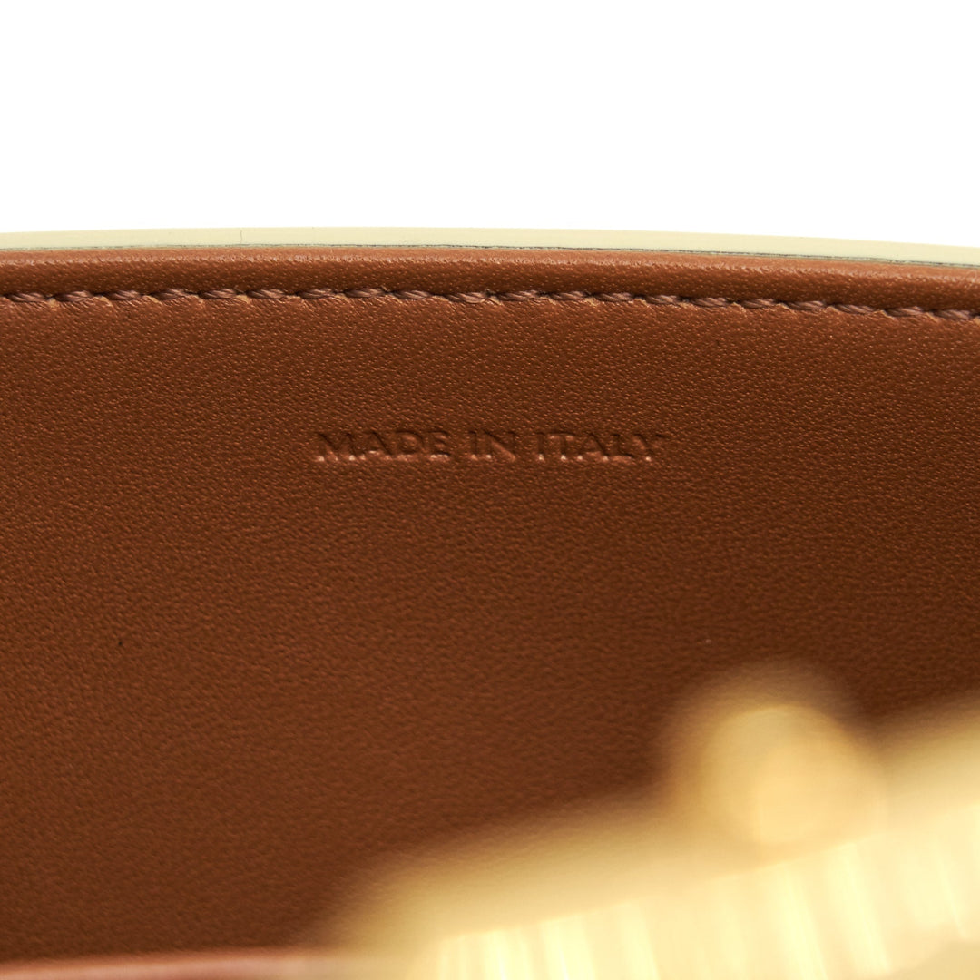 Top Quality Celine Triomphe Shoulder Bag in Triomphe Canvas and Calfskin White