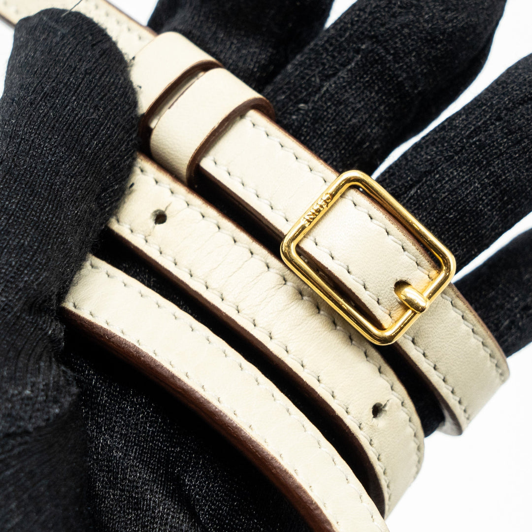 Celine troutteur crossbody bag leather caramel / cream
