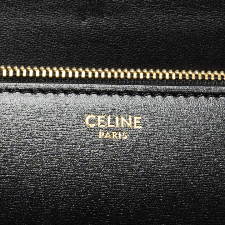Celine Medium Classic Box Bag Calfskin Black