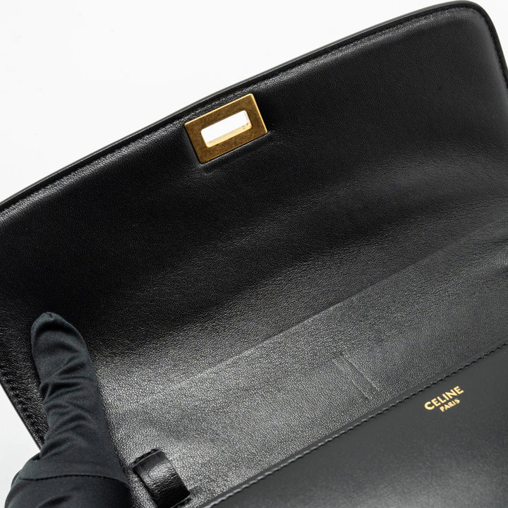 Celine Medium Classic Box Bag Calfskin Black