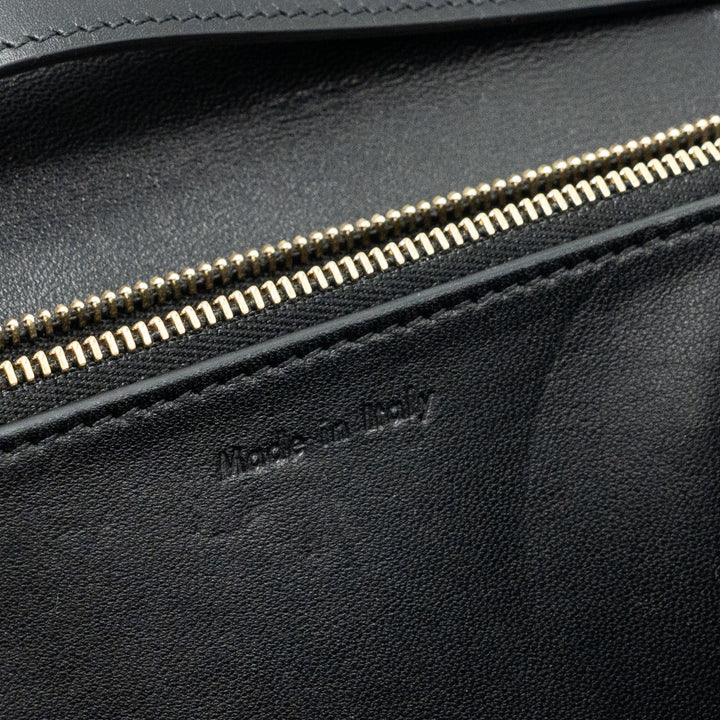 Celine medium classic box bag calfskin black