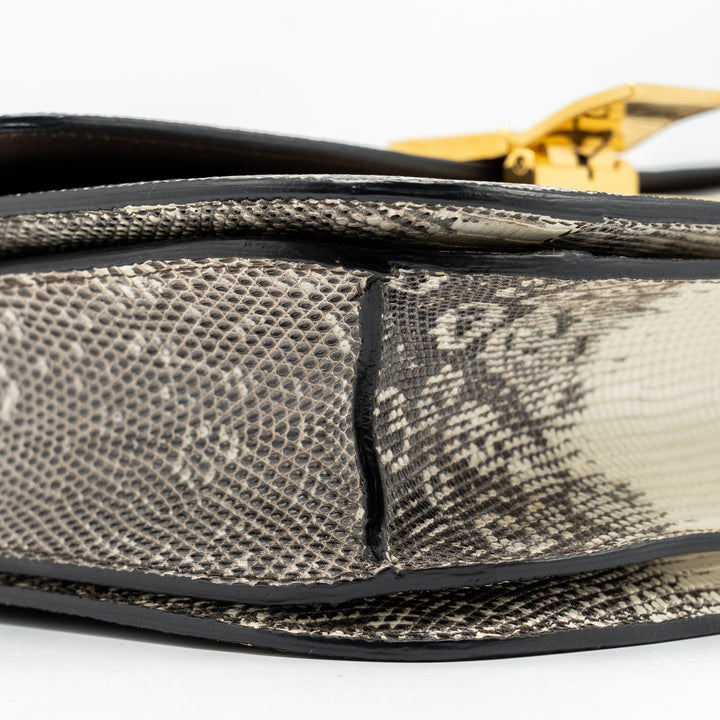 Celine Medium Box Lizard NATURAL
