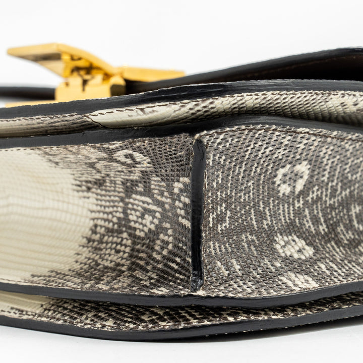 Celine Medium Box Lizard NATURAL