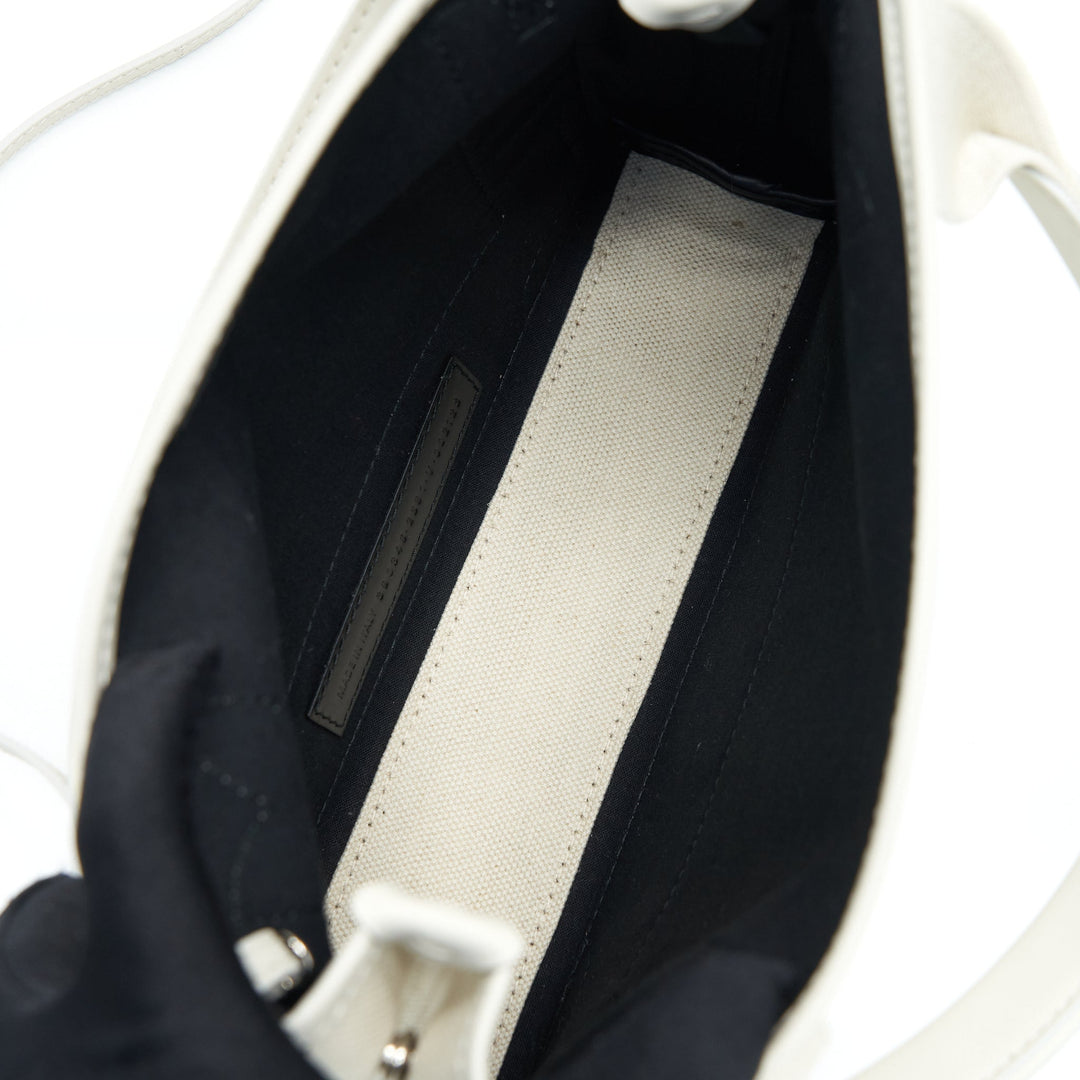 Top Quality Balenciaga Cabas Fabric/Leather Off white SHW
