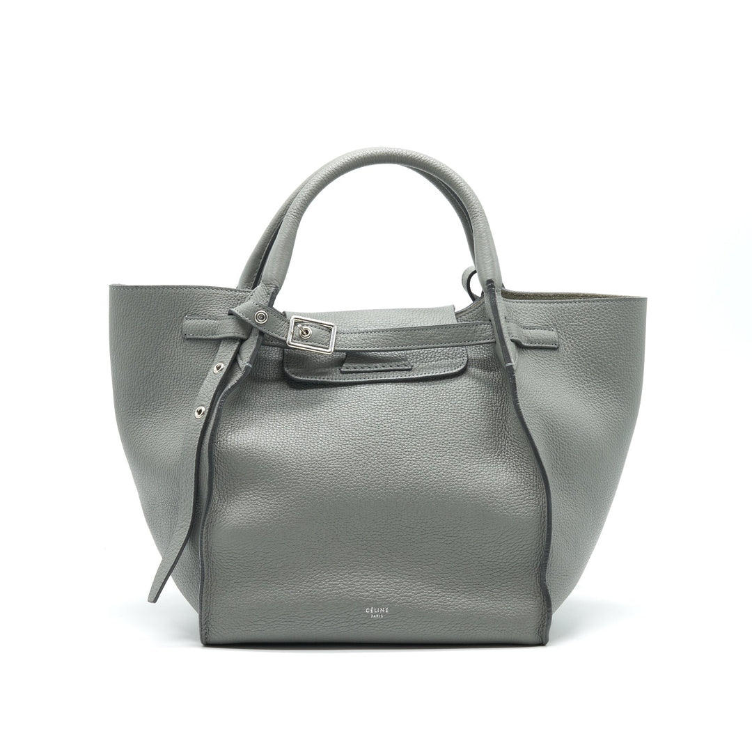 Top Quality Celine Small Big Bag with Long Strap Grey