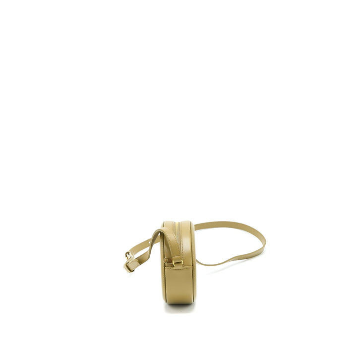 Celine Crossbody Oval Purse Calfskin Olive