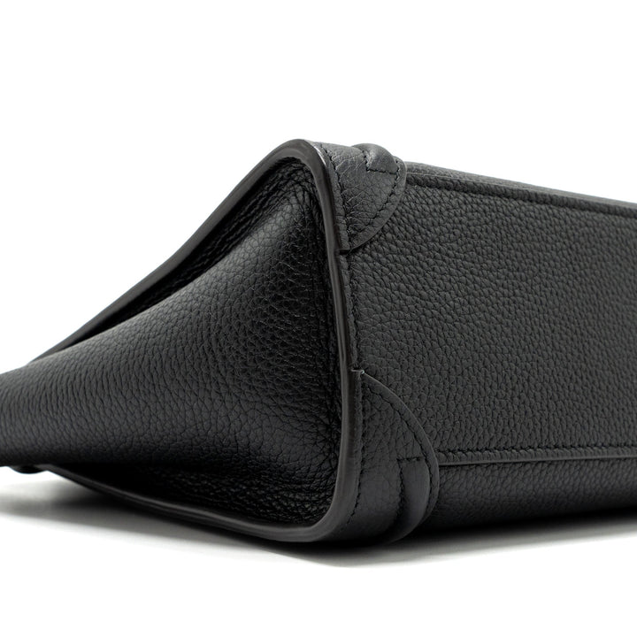 Top Quality Celine Nano Luggage Bag Calfskin Black