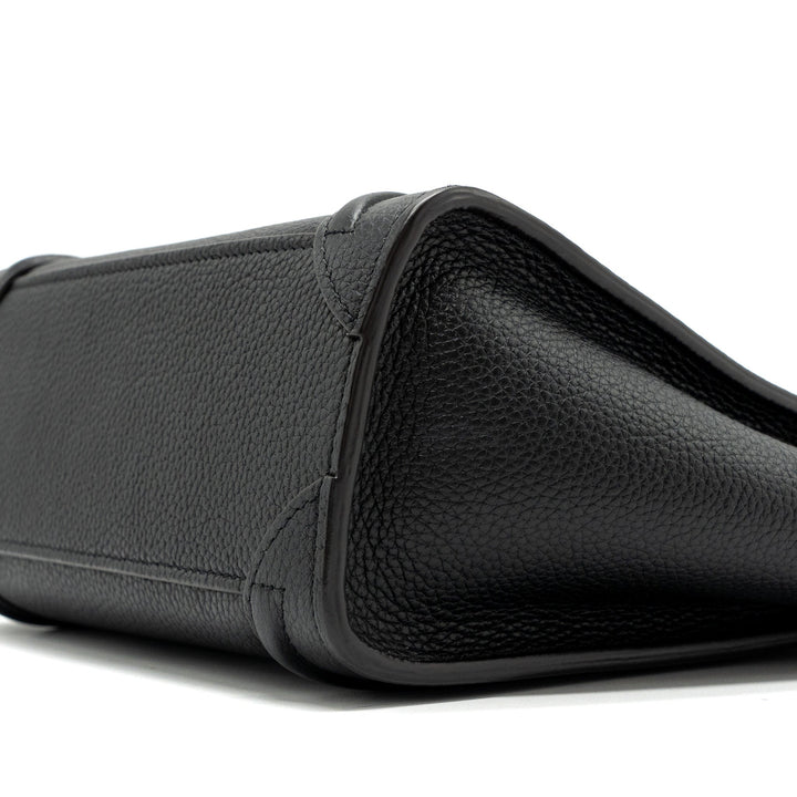 Celine Nano Luggage Bag Calfskin Black