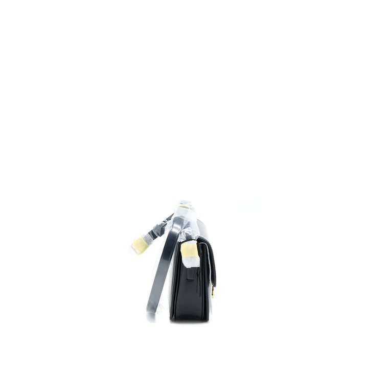 Top Quality Celine Teen Triomphe Shoulder Bag Calfskin Black