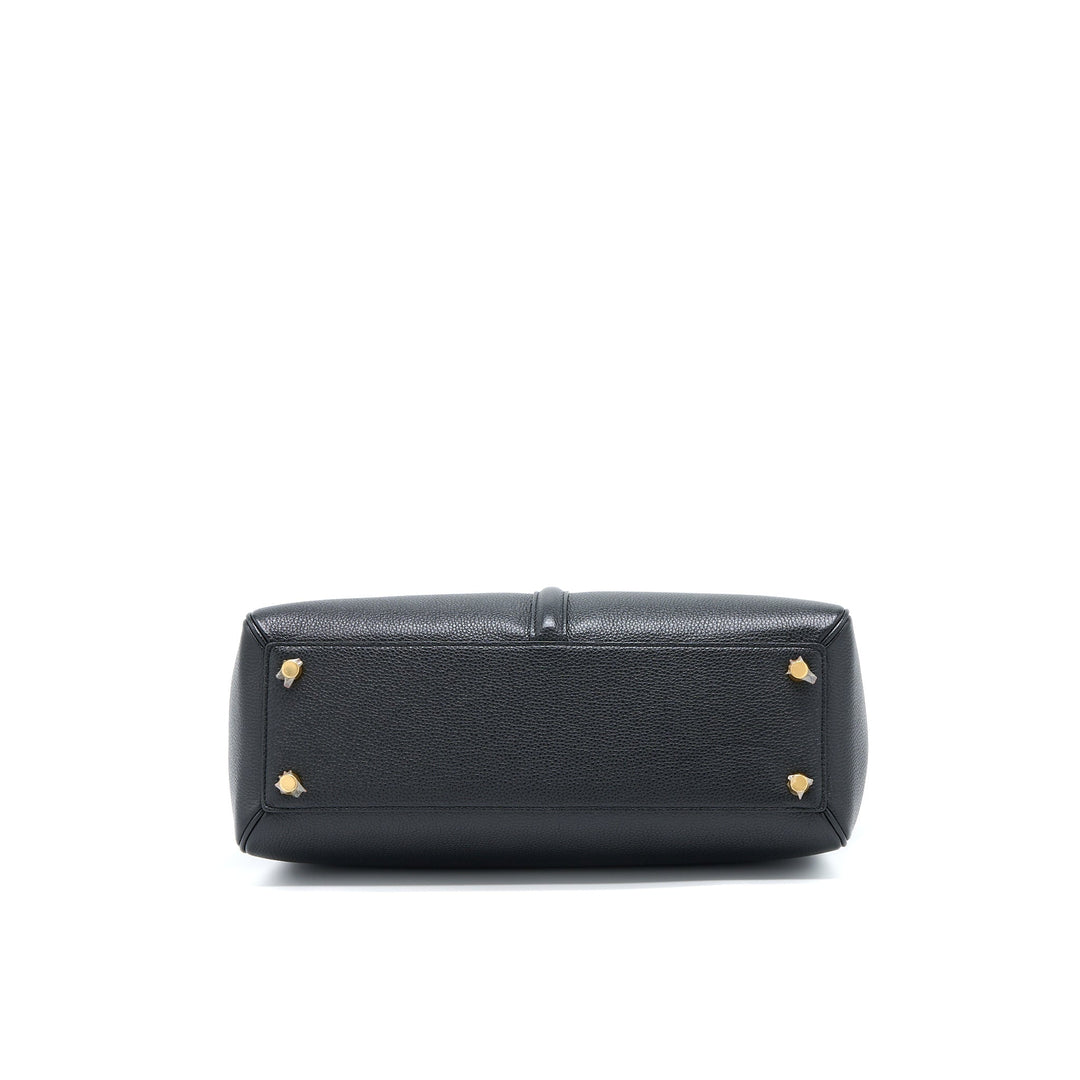 Celine 16 Bag Grained Calfskin Black