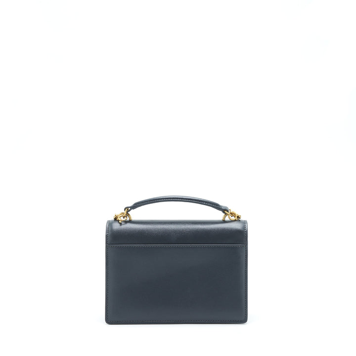 Saint Laurent Sunset Chain Wallet Calfskin Noir GHW
