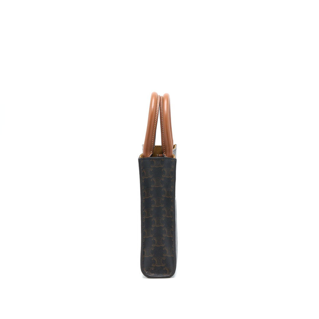 Celine Mini Vertical Cabas Triomphe Canvas