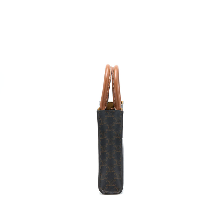 Celine Mini Vertical Cabas Triomphe Canvas