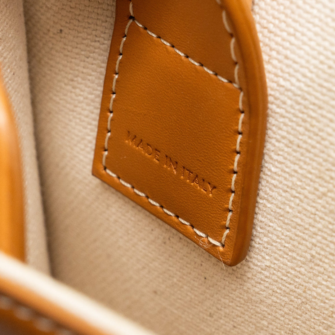 Celine Mini Vertical Cabas Canvas/Calfskin Multicolour