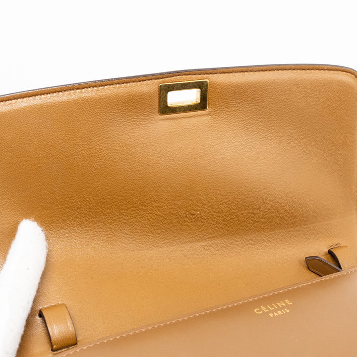 Celine Medium Classic Box Bag Calfskin Brown