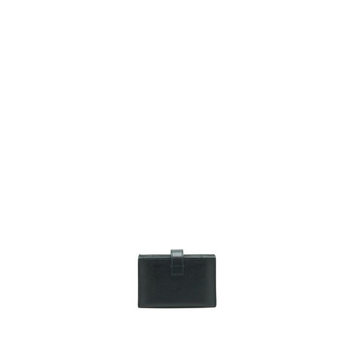 Top Quality Celine Accordeon Card Holder Grained Calfskin Black